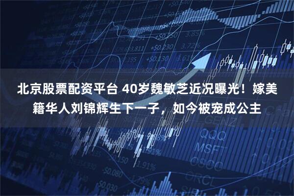北京股票配资平台 40岁魏敏芝近况曝光！嫁美籍华人刘锦辉生下一子，如今被宠成公主